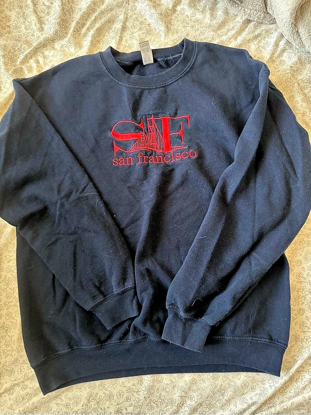 Gildan Heavy Blend Crewneck Sweatshirt Black Medium